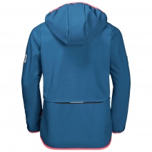 Jack Wolfskin Softshelljacke Fourwinds (wind-& wasserabweisend) waveblau Kinder